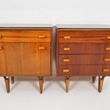 Vintage Nightstands 1970s, Set of 2