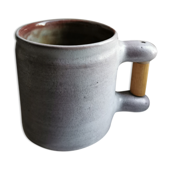 Mug en céramique circa 1960 signé Cloutier