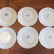 6 assiettes à dessert Creil et Montereau service Flora