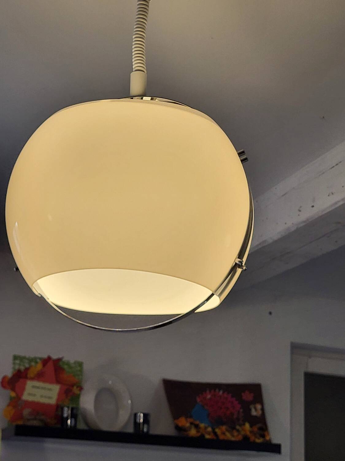 Vintage Harvey Guzzini pendant light