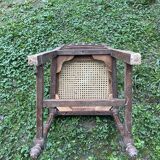 Chaise ancienne bois et cannage