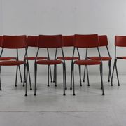 Set of eight stackable kitchen chairs by Ahrend De Cirkel Holland