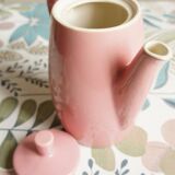 Pink porcelain coffee or teapot