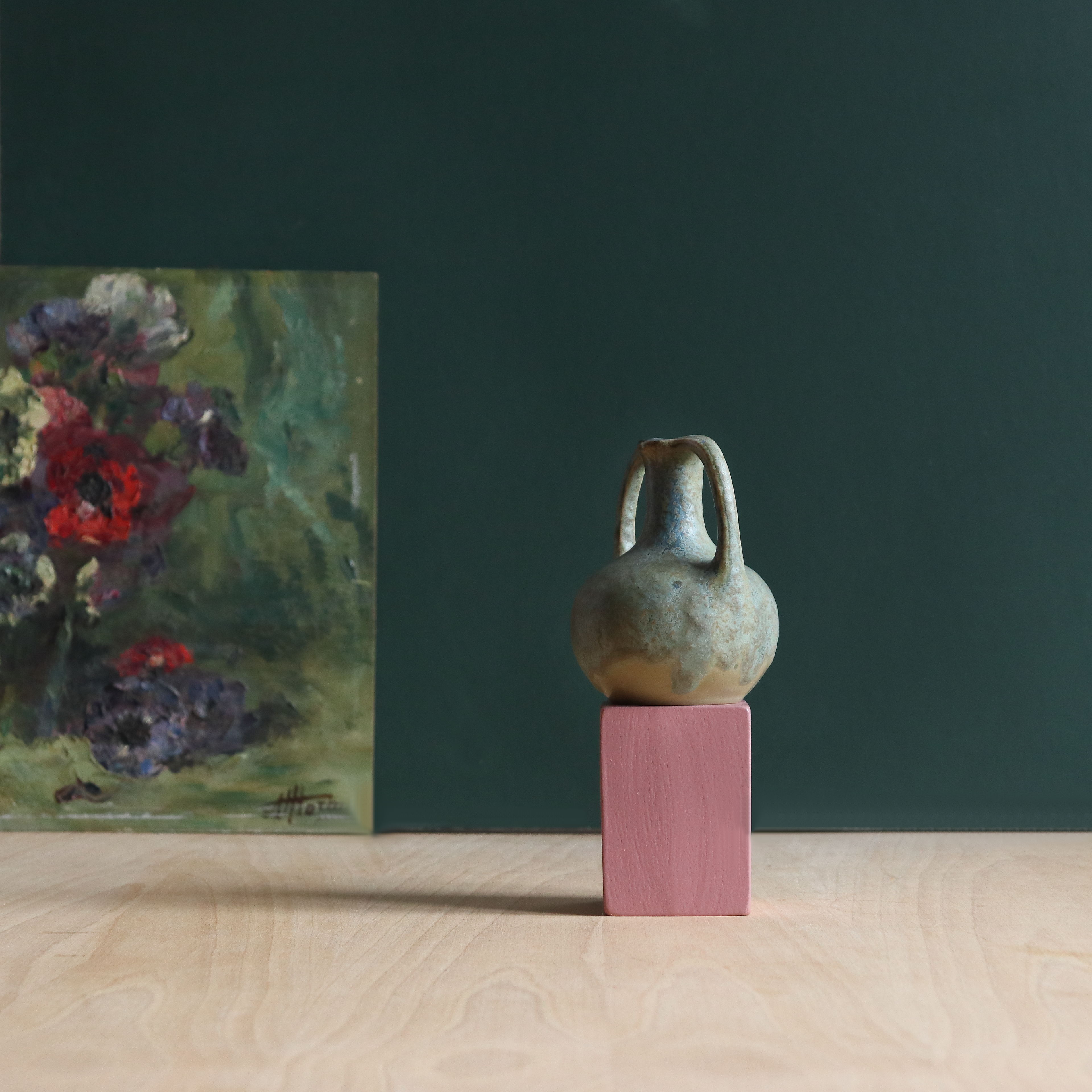 Two-handled stoneware vase from Marlotte