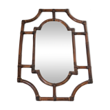 Bamboo mirror 93x66 cm vintage
