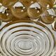 6 coupelles et le saladier verre vintage