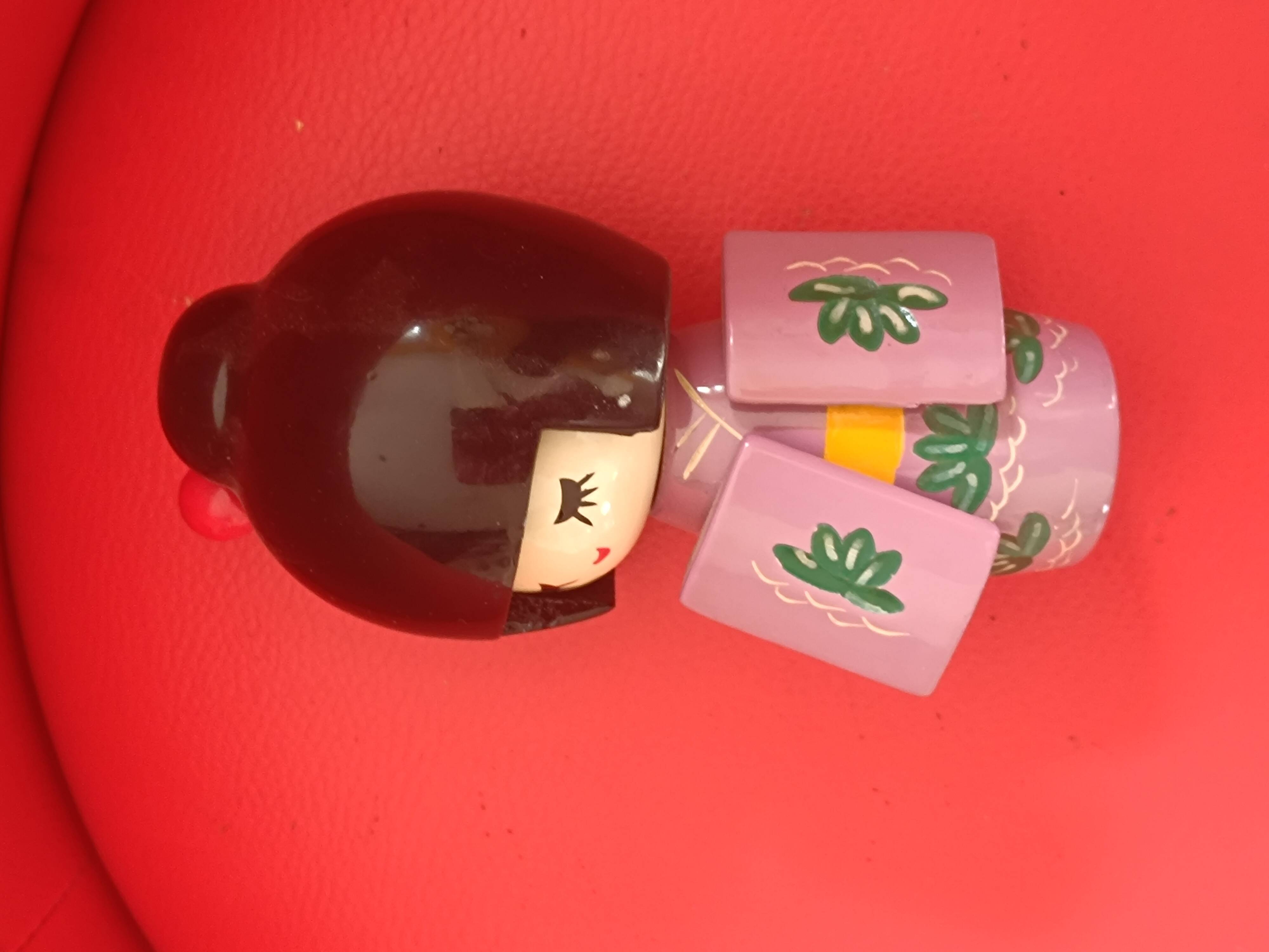 Japanese Kakishi wooden doll.