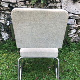 Leatherette office armchair