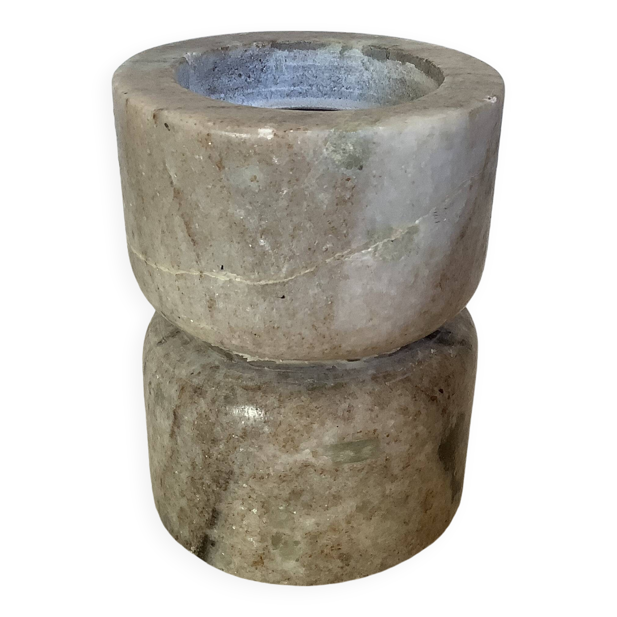 Diabolo marble candlestick