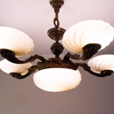 Antique center bowl chandelier