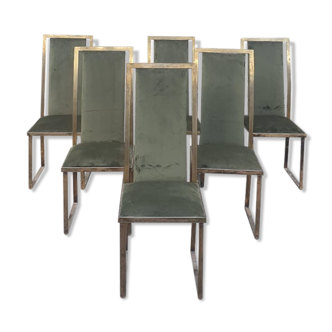 Set of 6 dining chairs by mangematin