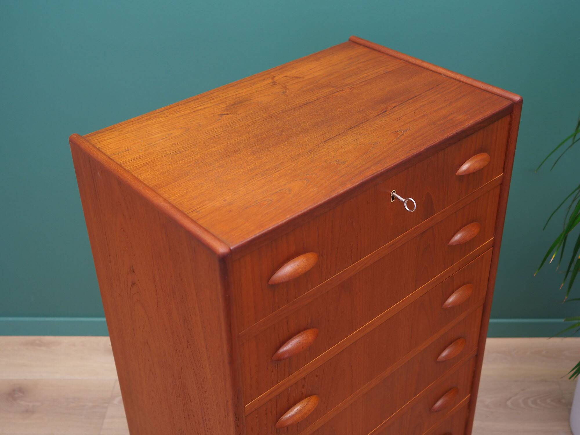 Teak chest of drawers, Danish design, 1970s, production: Denmark