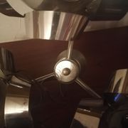 Chandelier chrome flowers 3 balls 1970