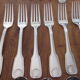 Silver metal menagere 50 pieces