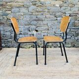 Pair of school chairs
