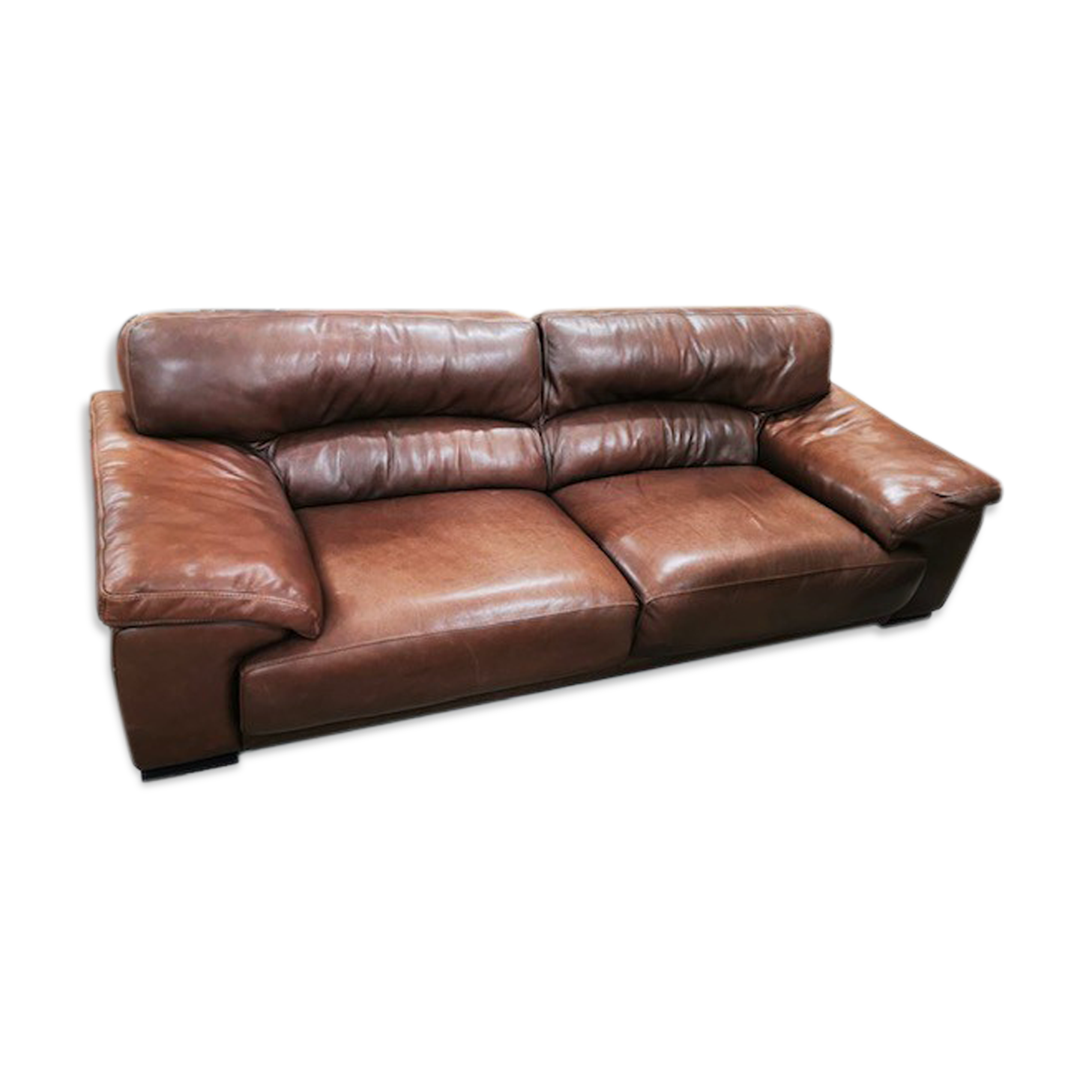Roche bobois leather sofa