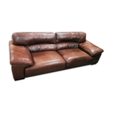 Roche bobois leather sofa