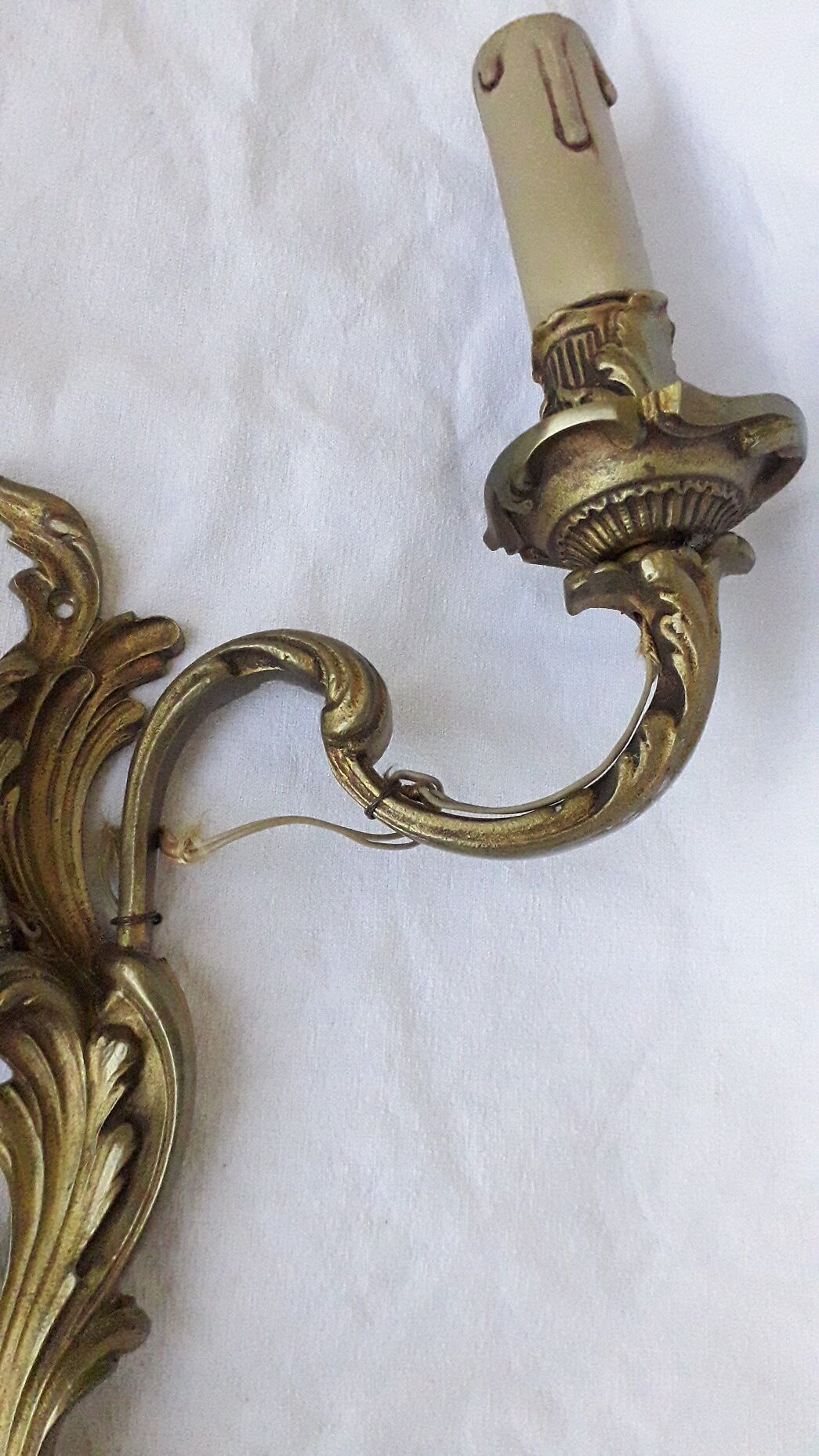 Paire d'appliques bronze