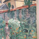 Country house with young man, signed Bernard Delafon