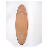 Scandinavian vintage oval mirror