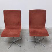 Early set of 4 'Oxford' swivel chairs by Arne Jacobsen for Fritz Hansen, 1966