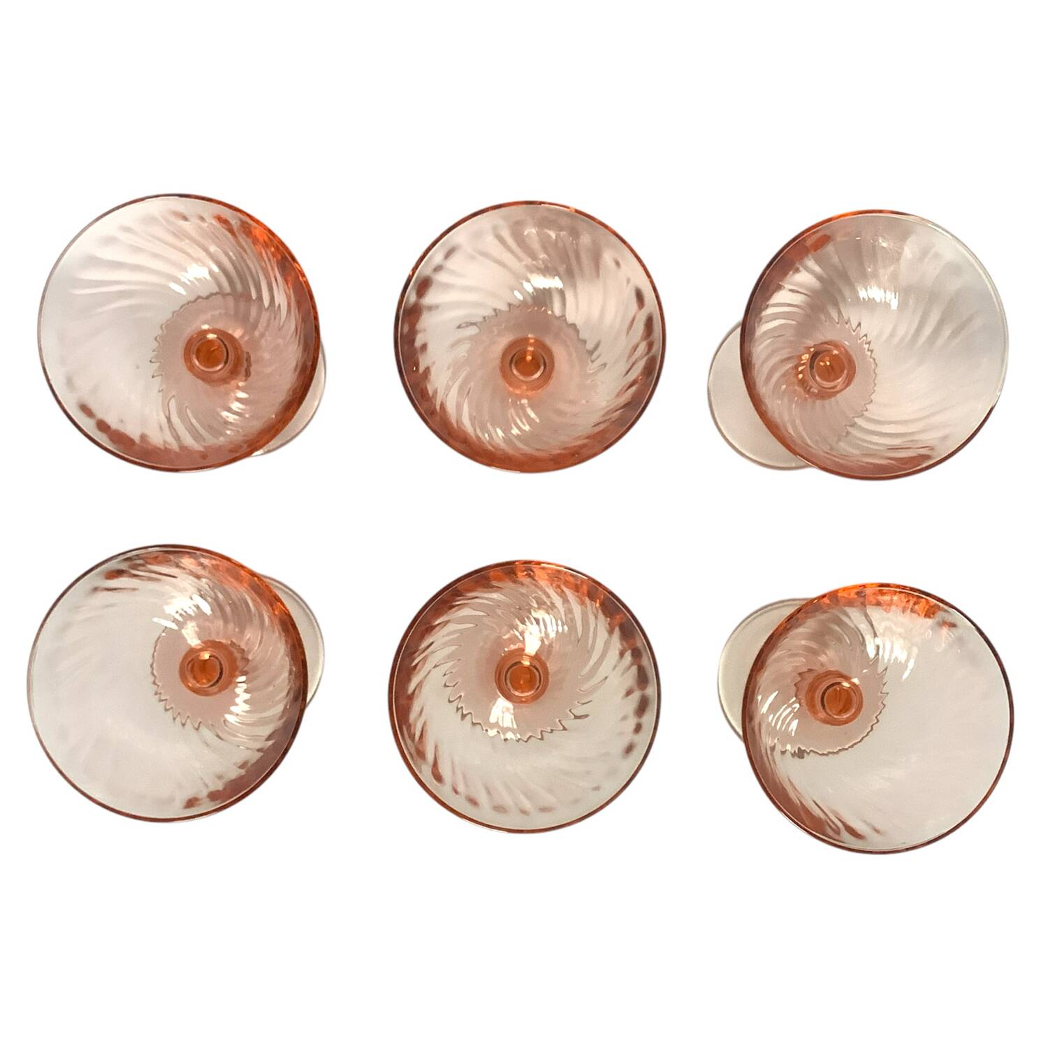 6 Rosaline champagne glasses