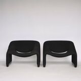 Fauteuils F598 du milieu du siècle par Pierre Paulin pour Artifort, années 1980, lot de 2