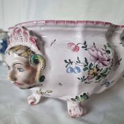 Antique 18th century Marseille earthenware planter by Veuve Perr