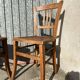 Pair of mismatched bistro chair