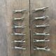 Set of 12 vintage horse galloping knife rests – Silver-plated metal