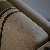 Pair of high-back lounge chairs in modern Danish style in the manner of Henning Kjærnulf, 1960s.