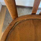 Suite de 3 chaises bistrot (bois)