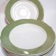 5 semi-deep scalloped plates