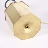 Octagonal brass lamp