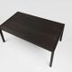Large Vintage dinner table in blackened oak, Belgium ca. 1980