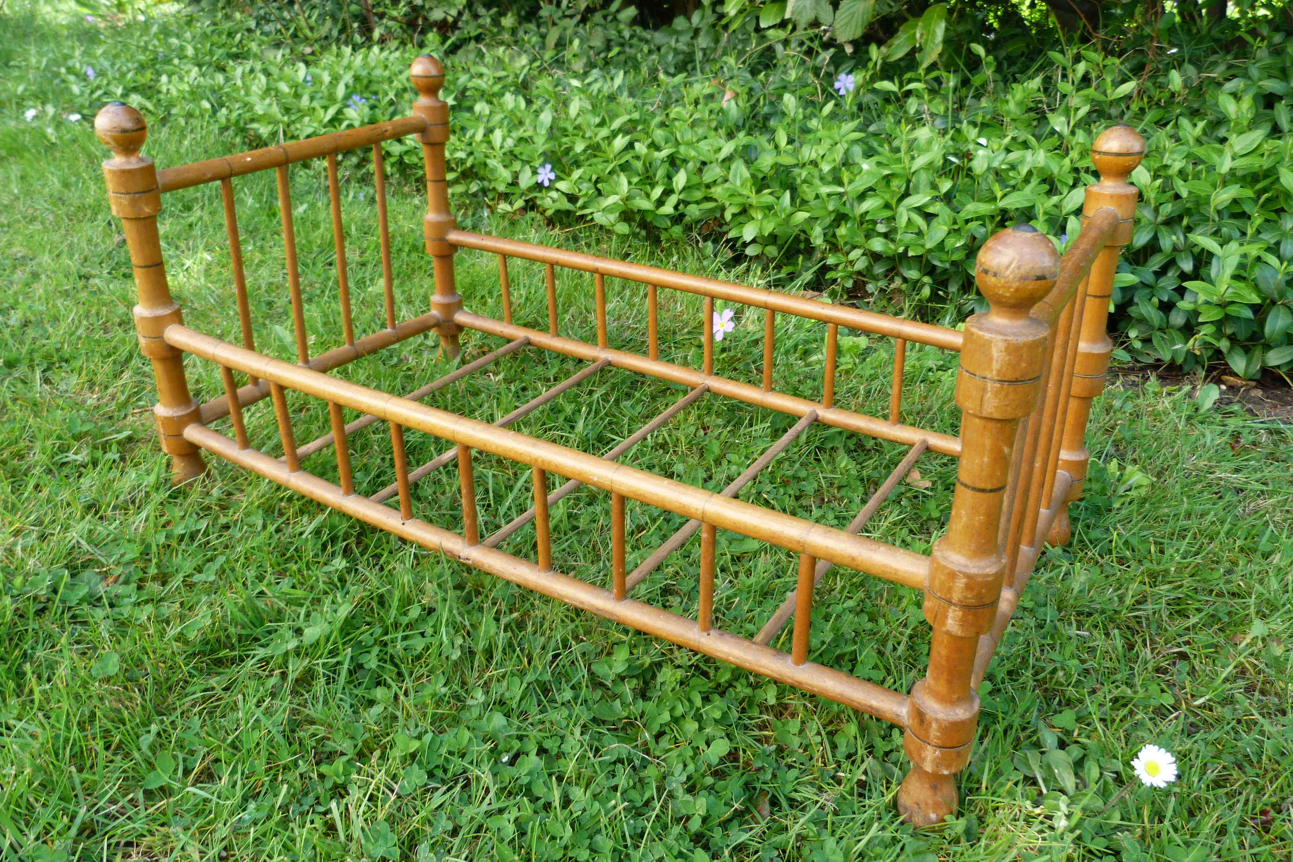 Napoleon III style doll bed