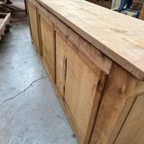 Brutalist solid oak sideboard