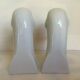 Pair of white bird, geese and duck bookends