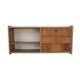Vintage 70s rattan wall shelf