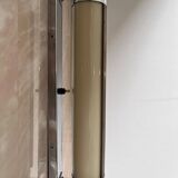 Big chrome Bauhaus / functionalist wall lamp with lampshade - 1930s