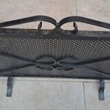 3-leaf iron fireplace screen