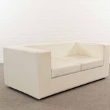 Throw Away sofa by Willie Landels for Zanotta 1965 in white vinyl