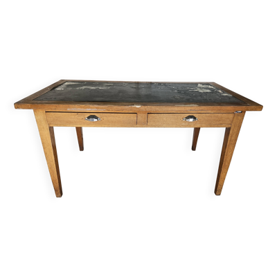 Bureau d'administration ancien en chêne