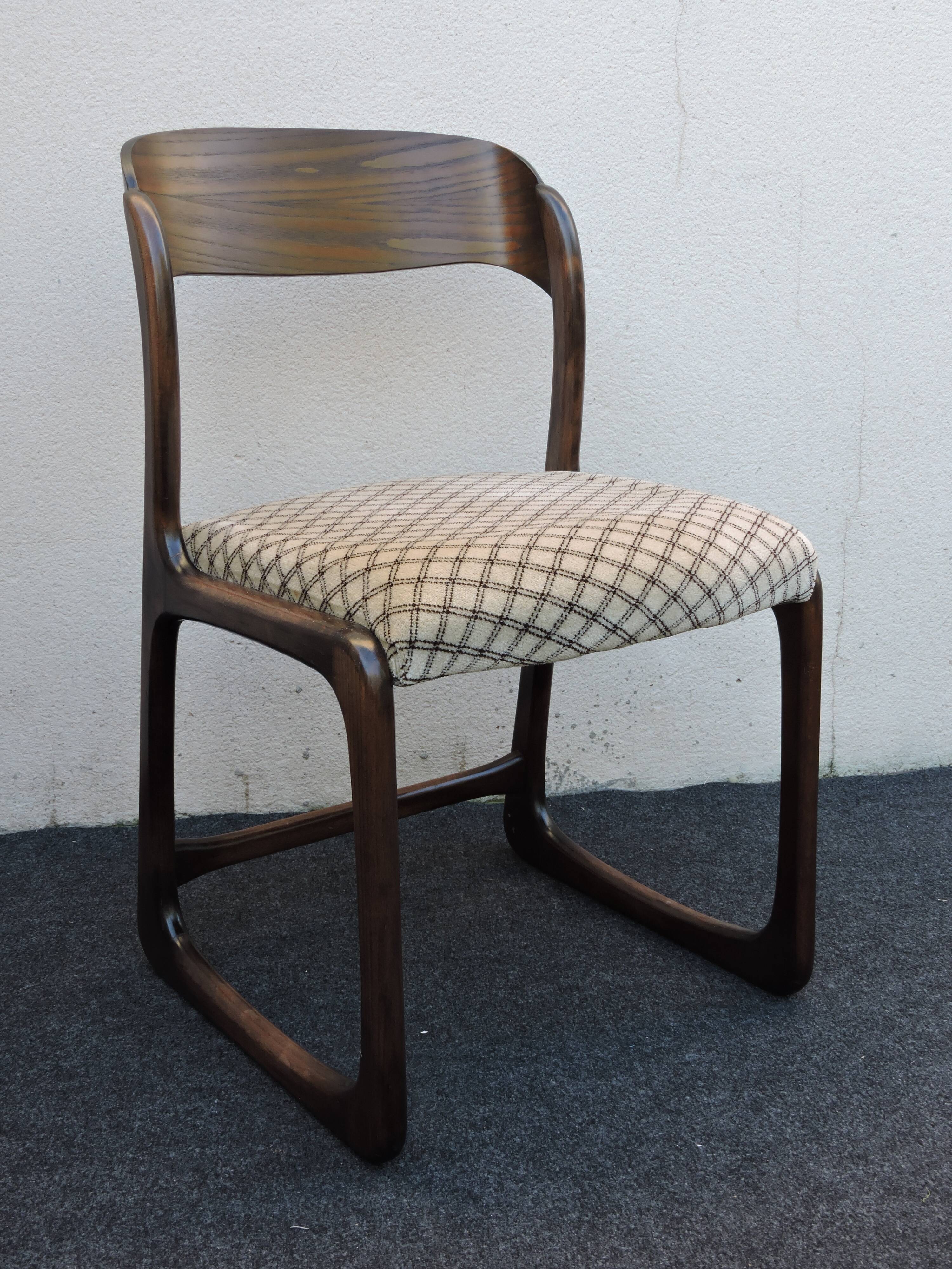 Suite of 6 Baumann chairs model Sleigh