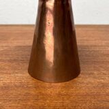 Handmade German copper candlestick from the mid-century by AWD, 1960s.