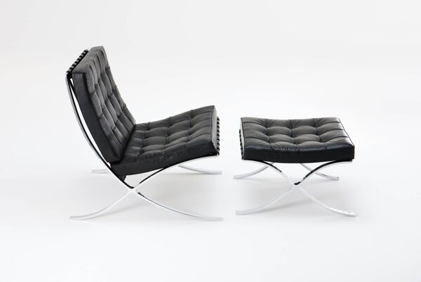 Chaise Barcelona et ottoman - MIES Van Der ROHE