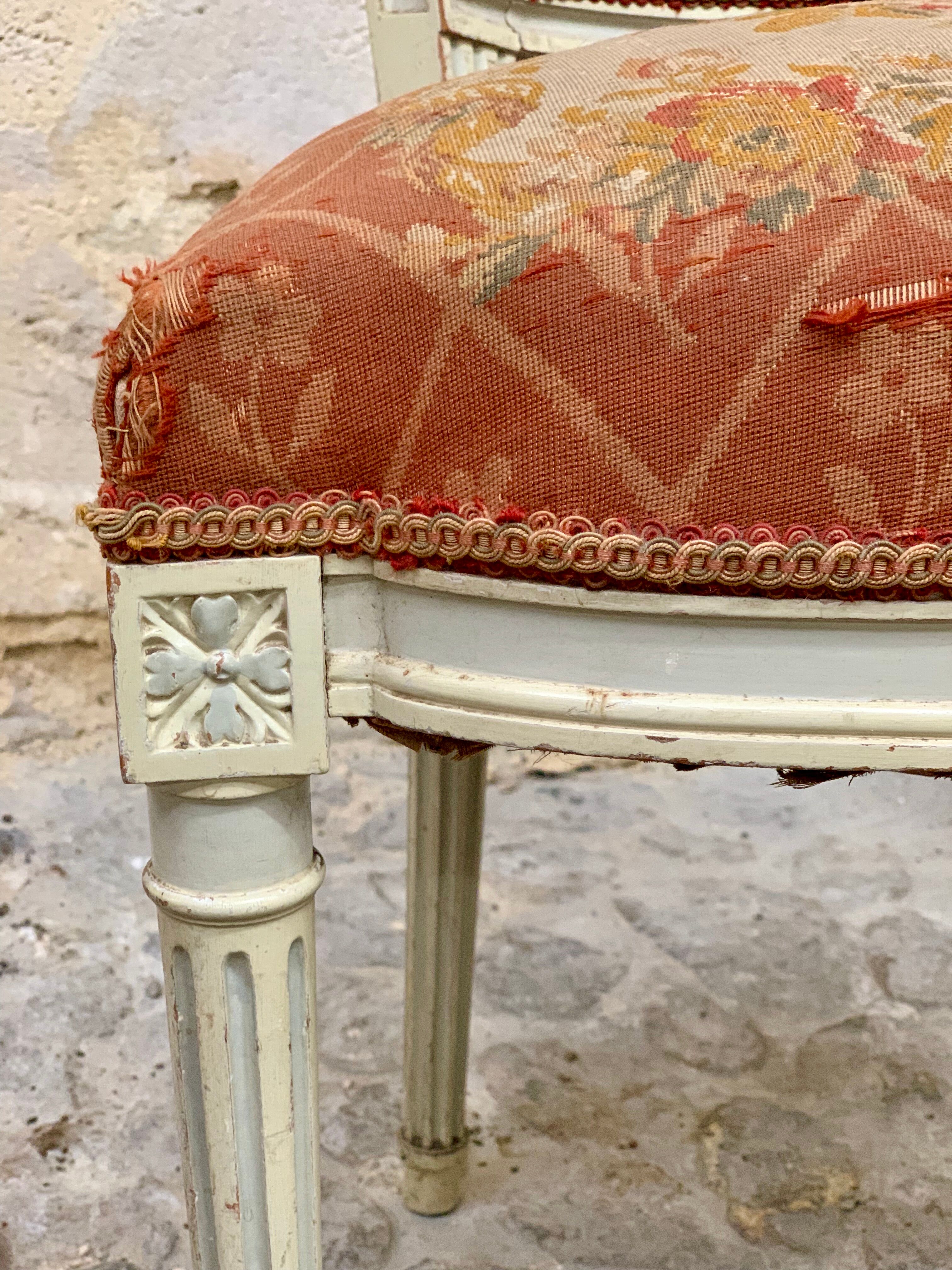 Pair of Louis XVI style chairs