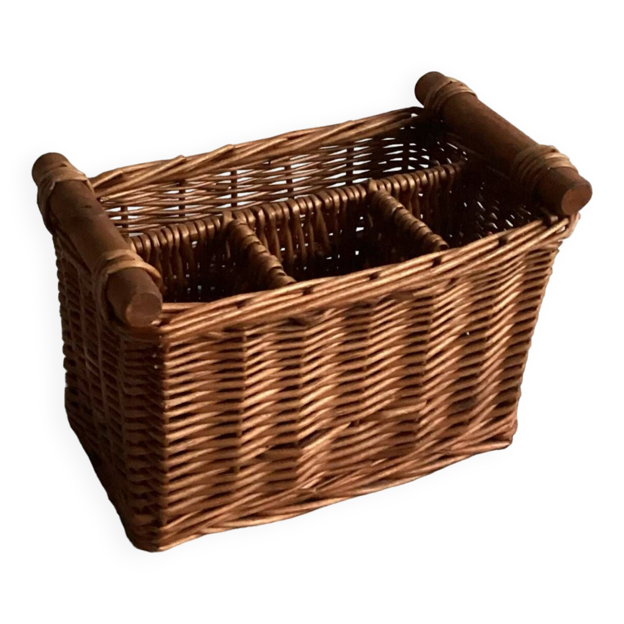 Panière en rotin pour couverts