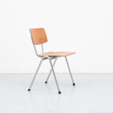 Vintage chair eromes oak chrome