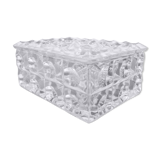 Mid-century glass sugar bowl/bohemia crystal,1960's.